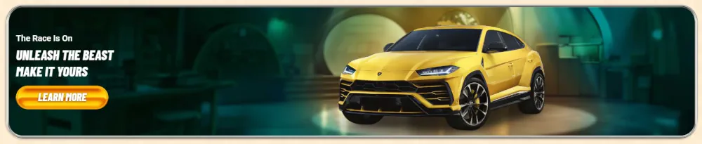 Βεγασίνο "Απελευθέρωσε το Θηρίο" πολυτελές SUV προωθητική αφίσα